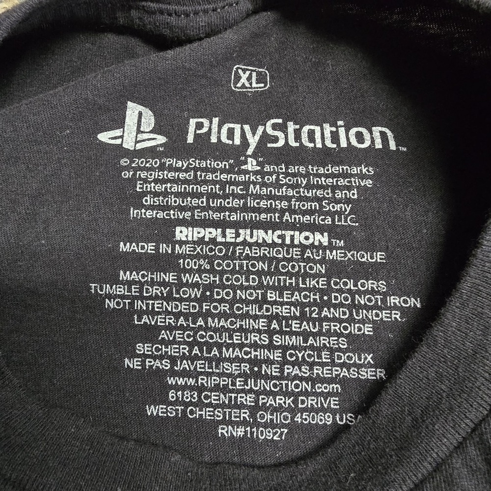 Ripple Junction Playstation T Shirt XL Black - Picture 3 of 3